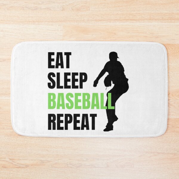 Item preview, Eat Sleep Baseball Repeat - Black Green 2 designed and sold by GymWearDepot.