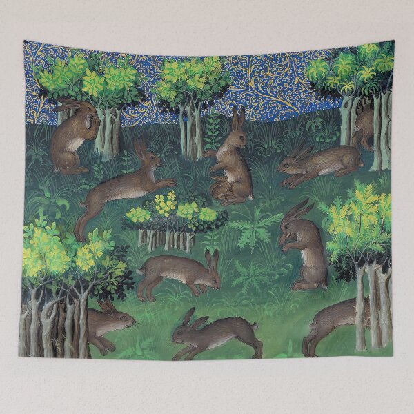 Item preview, Livre de chasse Medieval Hunting Manuscript Rabbits Gaston Phoebus designed and sold by Onodera.