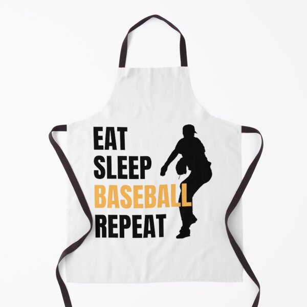 Item preview, Eat Sleep Baseball Repeat - Black Yellow 2 designed and sold by GymWearDepot.