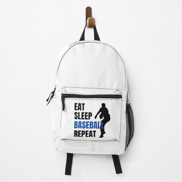 Item preview, Eat Sleep Baseball Repeat - Black Blue 2 designed and sold by GymWearDepot.