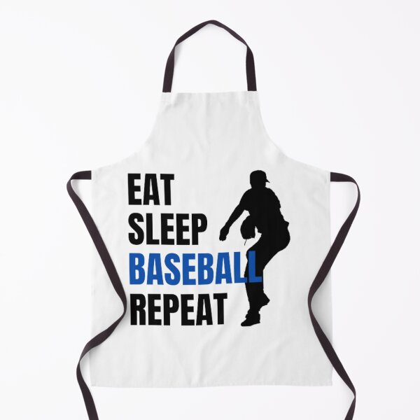 Item preview, Eat Sleep Baseball Repeat - Black Blue 2 designed and sold by GymWearDepot.
