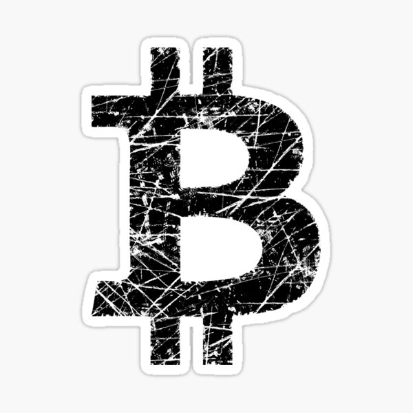 Bitcoin Currency Symbol Sticker