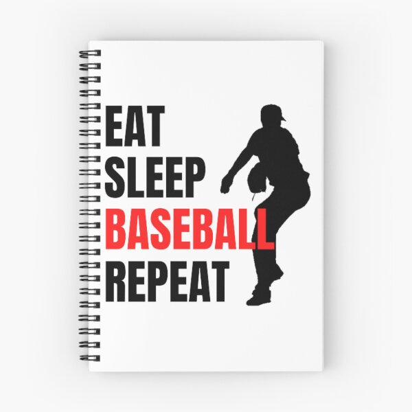 Item preview, Eat Sleep Baseball Repeat - Black Red 2 designed and sold by GymWearDepot.