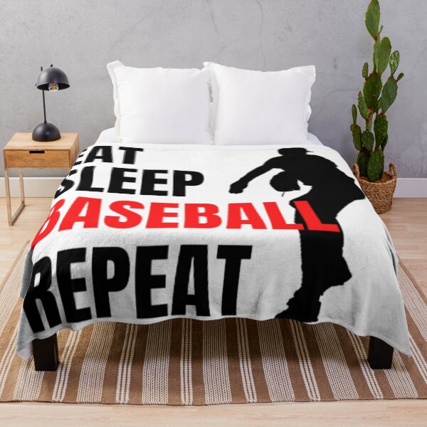 Item preview, Eat Sleep Baseball Repeat - Black Red 2 designed and sold by GymWearDepot.