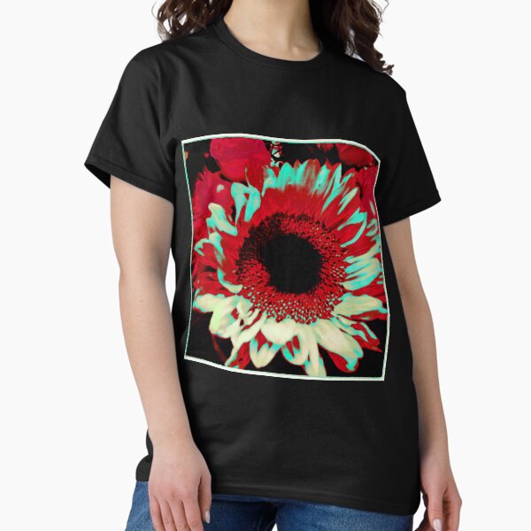 Bright Floral - Fiery Sunflower Design Classic T-Shirt