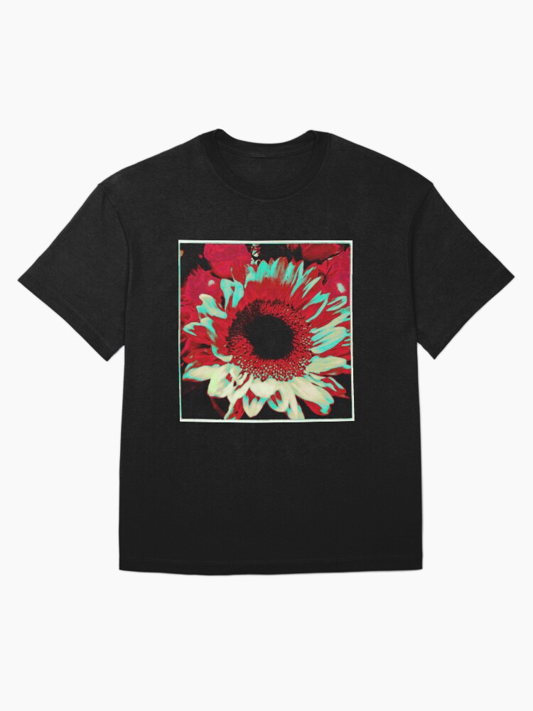 Thumbnail 3 of 7, Oversized T-Shirt, Bright Floral - Fiery Sunflower Design designed and sold by OneDayArt.