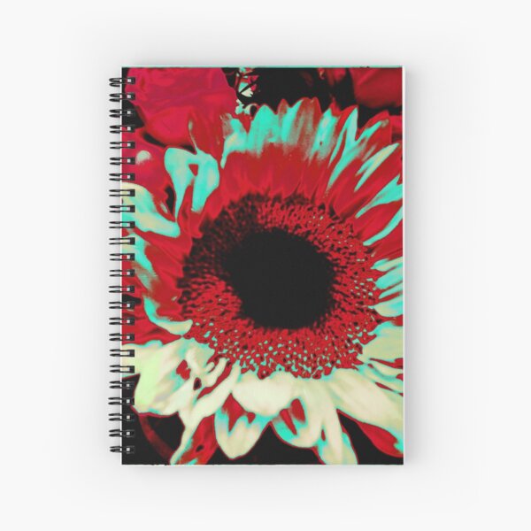 Bright Floral - Fiery Sunflower Design Spiral Notebook