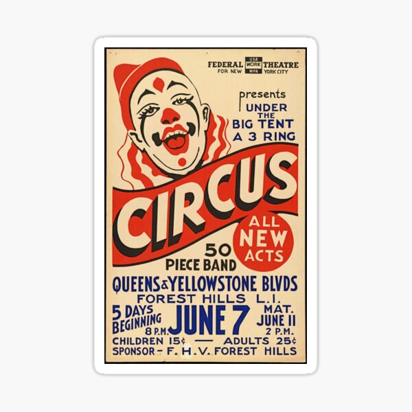 Item preview, Vintage Circus Advertisement designed and sold by ramazis.