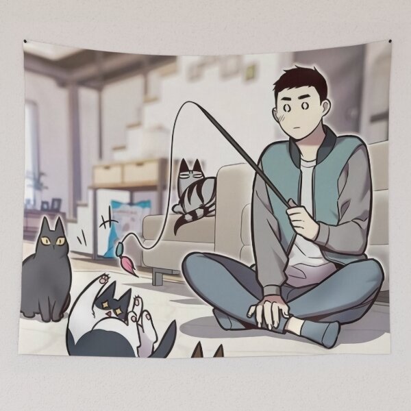 Item preview, Wooin Fishing With Cat designed and sold by EllaJudd.