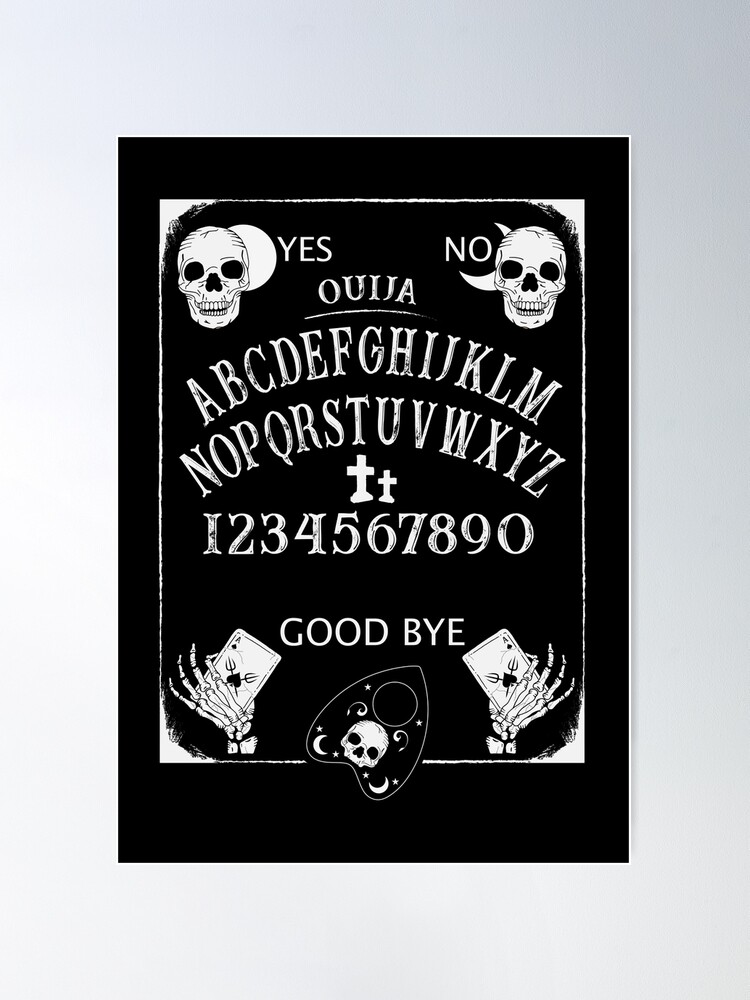 Ouija Board (black) Poster by Staubmilbe