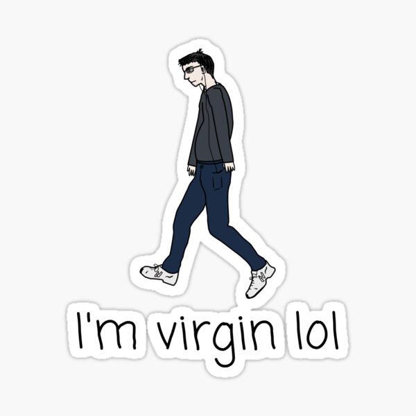 Chad and virgin Chad meme - Stickers & more ! Sticker by MemesFactory