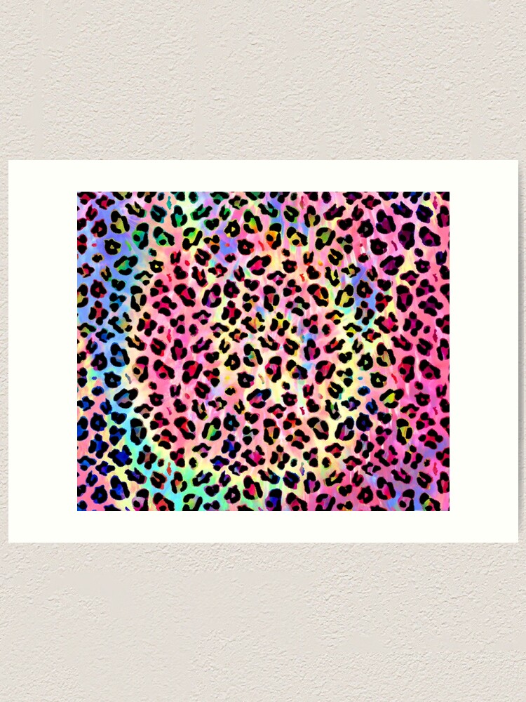 Rainbow Tie Dye Leopard Print Art Print for Sale by SaradaBoru