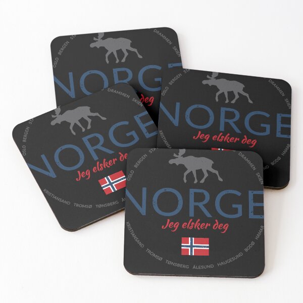 Aperçu de l'œuvre Bouton Norge grunge ("Norvège - Je t'aime") Classique créée et vendue par geigerhardej.