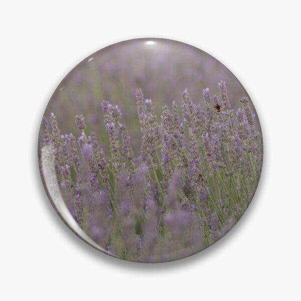 Item preview, Bee In The Middle With Me Lavender Landscape Photograph designed and sold by taiche.