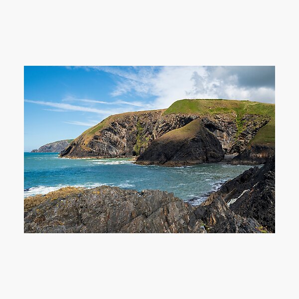 Item preview, Ceibwr Bay Coastal Landscape Scenery - Near Newport, Pembrokeshire, Wales. designed and sold by Harmony Of The Mind.