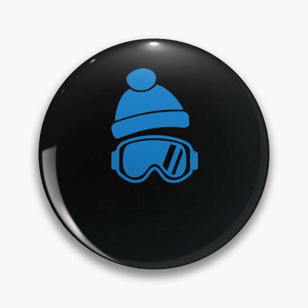Item preview, Skiing Skull Sticker designed and sold by gloria1os.