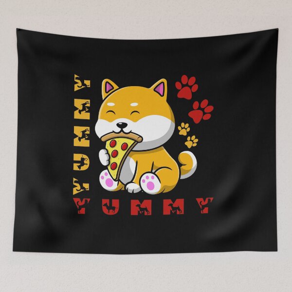 Item preview, Dog Eating A Pizza designed and sold by Babytopia.