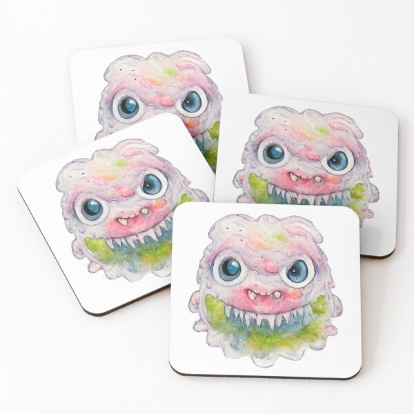 Item preview, Cute Funny Watercolor Happy Monster by Pixelista designed and sold by pixelista.