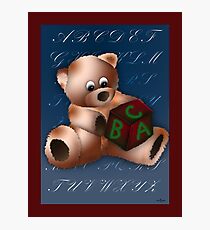 ABC Teddy Photographic Print