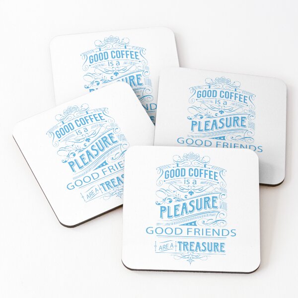 Item preview, good coffe is a pleasure good friends are a treasure designed and sold by shirtlees.