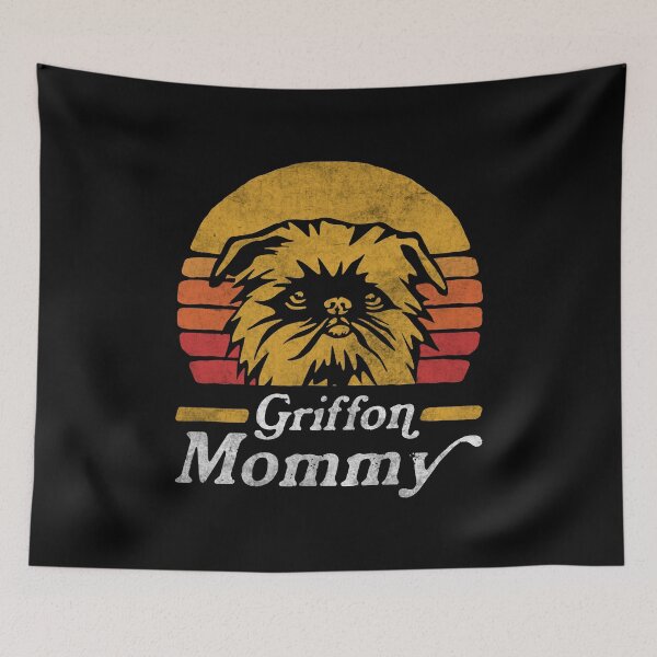 Item preview, Retro Vintage Brussels Griffon Mommy designed and sold by More Cute Dogs.