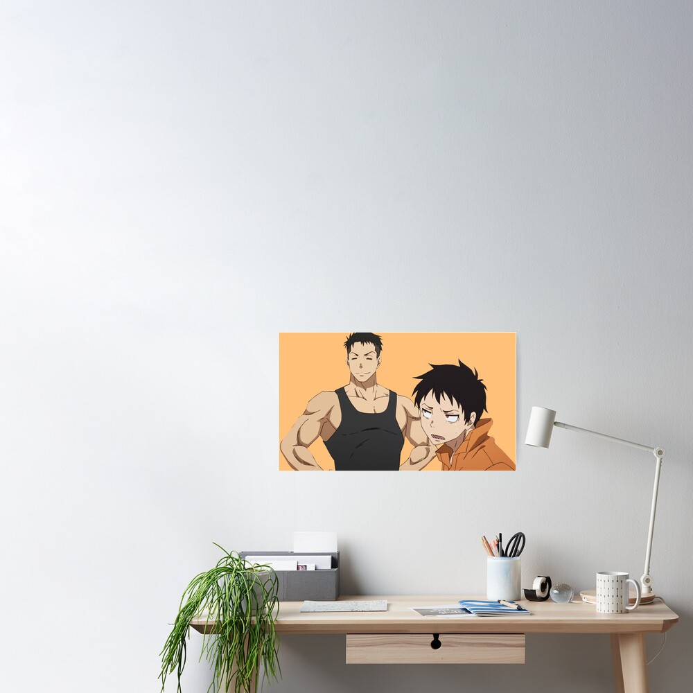 Obi Akitaru And Shinra Kusakabe Fire Force Poster For Sale By Kawaiicrossing Redbubble 1472