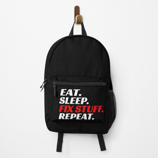 Item preview, Eat Sleep Fix Stuff Repeat Cars Trucks Racecars Mechanic Racer Tools Repairs Fix It designed and sold by CarantinedChaos.