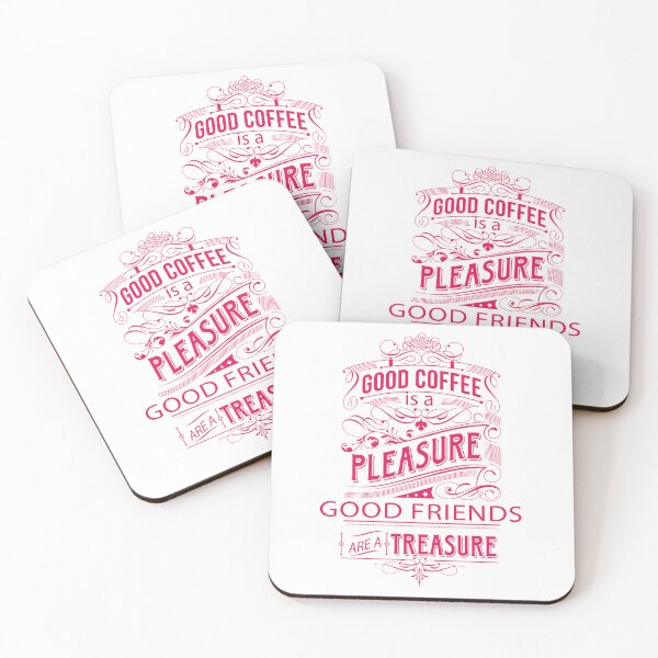 Item preview, good coffe is a pleasure good friends are a treasure designed and sold by shirtlees.