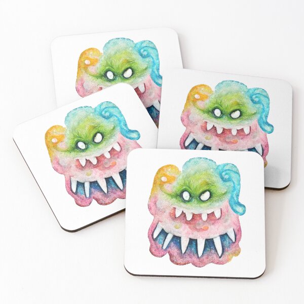 Item preview, Cute Funny Watercolor Happy Monster by Pixelista designed and sold by pixelista.