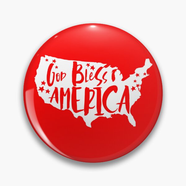 Artikelvorschau, God Bless America USA Map Cute Patriotic 4th of July Gear entworfen und verkauft von DynamicDesign.