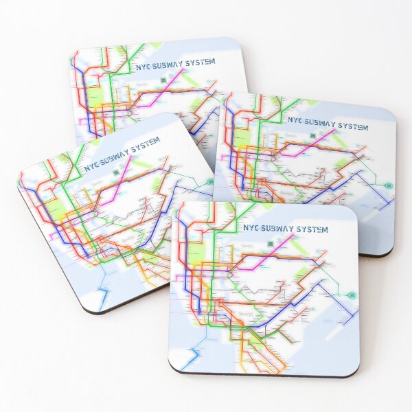 Item preview, NYC Subway Map designed and sold by mrthink.