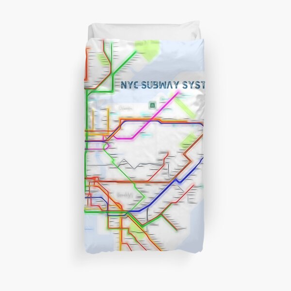 Subway Map Duvet Covers Redbubble