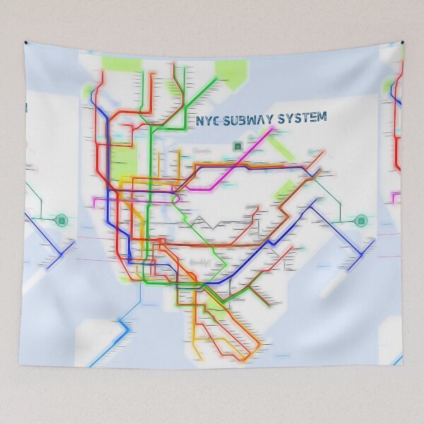 Item preview, NYC Subway Map designed and sold by mrthink.
