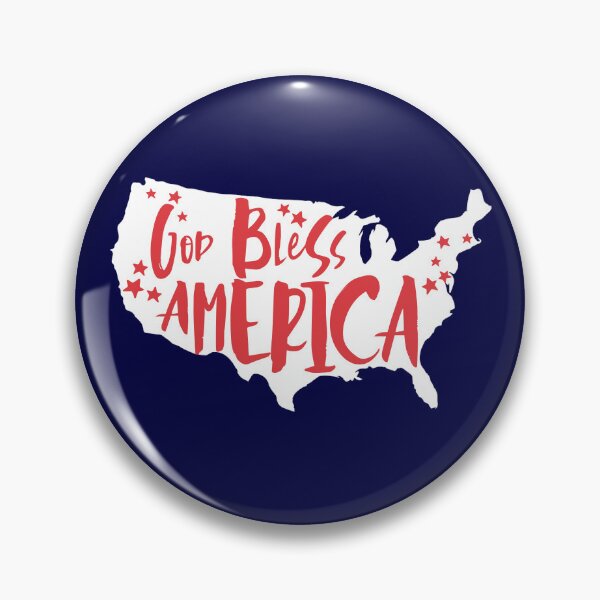 Artikelvorschau, God Bless America USA Map Cute Patriotic 4th of July Gear entworfen und verkauft von DynamicDesign.