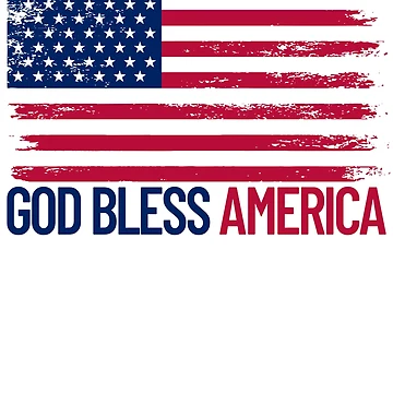 Aperçu de l'œuvre God Bless America USA Flag Patriotic 4th of July Gear de DynamicDesign