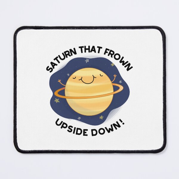 Item preview, Saturn That Frown Upside Down Funny Planet Puns  designed and sold by punnybone.