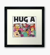 Hug a dog Framed Print