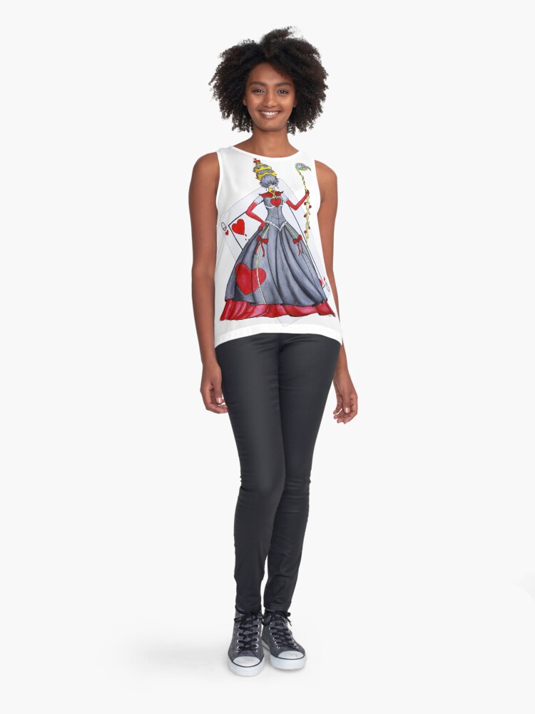 Thumbnail 3 of 6, Sleeveless Top, Queen of Heart designed and sold by studinano.