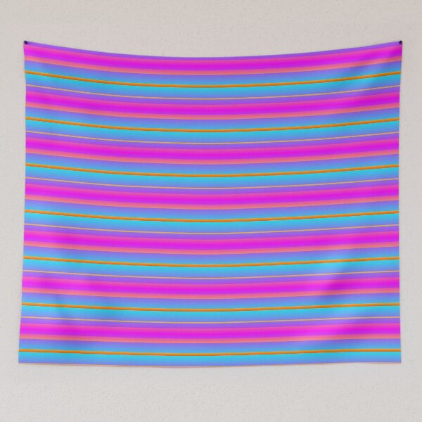 Item preview, Ocean sunrise color palette | blue magenta striped designed and sold by lausn.