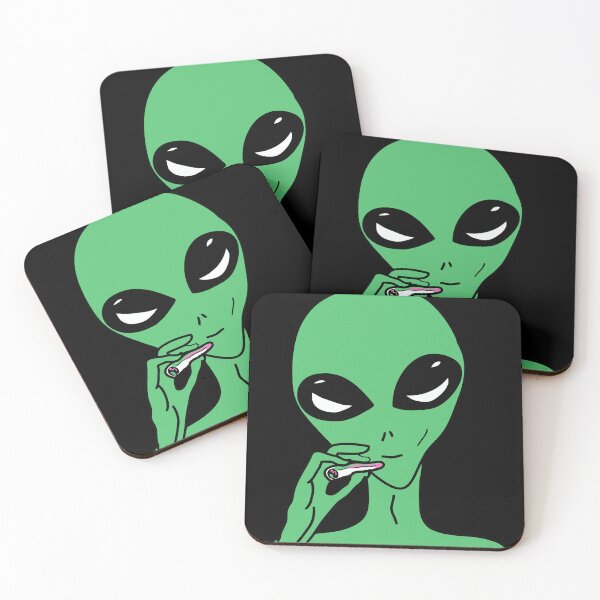 Item preview, Green Stoner Alien designed and sold by SwanDive.