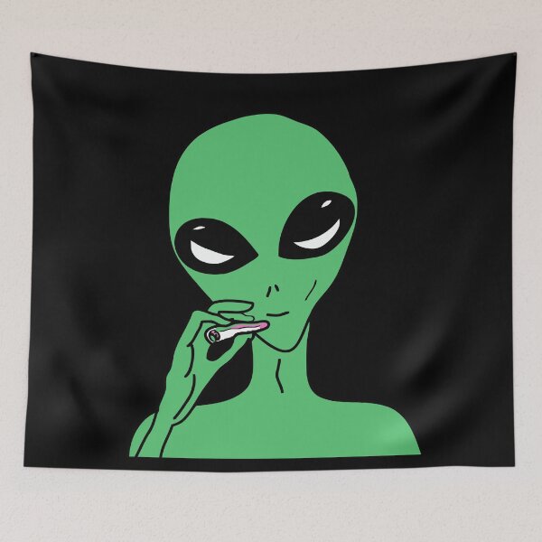 Item preview, Green Stoner Alien designed and sold by SwanDive.