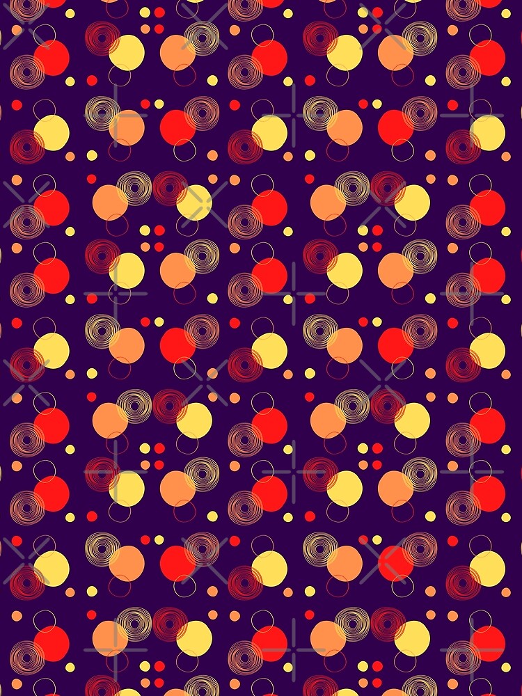 Thumbnail 3 of 3, Scarf, Circular Pattern Design designed and sold by DigitallyCraftz.