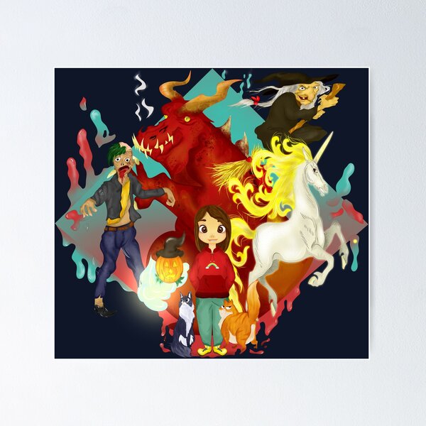 Item preview, Girl in Magical Fantasy World designed and sold by Mariia Berezhna.