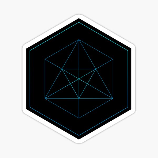 Cube Sticker Design Sticker