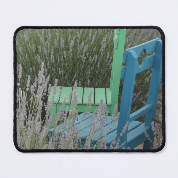 Item preview, Table For Three In A Lavender Field Photography designed and sold by taiche.