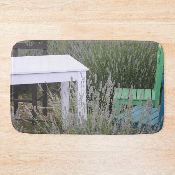 Item preview, Table For Three In A Lavender Field Photography designed and sold by taiche.