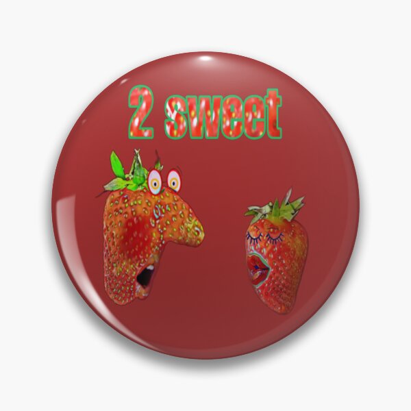 Item preview, 2 SWEET - 2 strawberries, a sweet couple - photo collage lettering designed and sold by kikidu21.