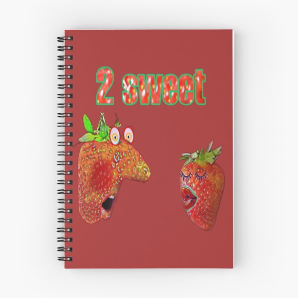 Item preview, 2 SWEET - 2 strawberries, a sweet couple - photo collage lettering designed and sold by kikidu21.
