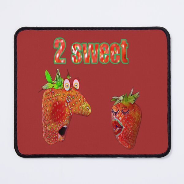 Item preview, 2 SWEET - 2 strawberries, a sweet couple - photo collage lettering designed and sold by kikidu21.