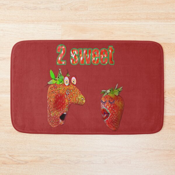 Item preview, 2 SWEET - 2 strawberries, a sweet couple - photo collage lettering designed and sold by kikidu21.